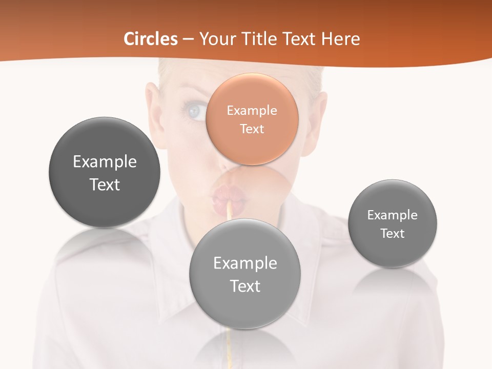 One Woman Only Pasta Eating PowerPoint Template