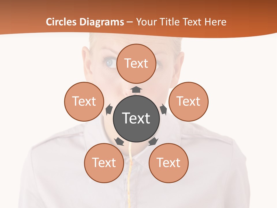 One Woman Only Pasta Eating PowerPoint Template