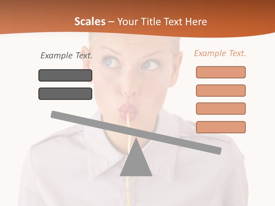 One Woman Only Pasta Eating PowerPoint Template