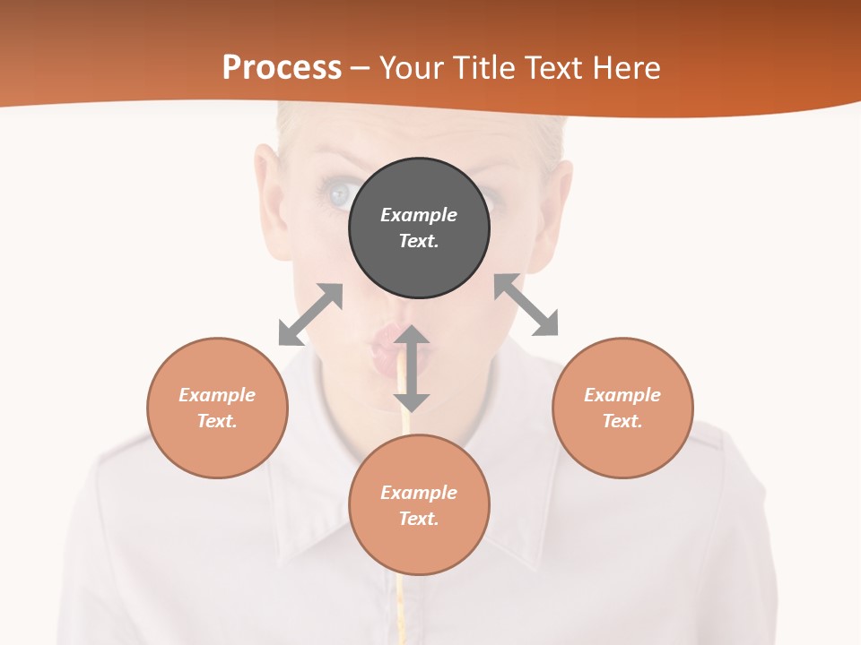 One Woman Only Pasta Eating PowerPoint Template