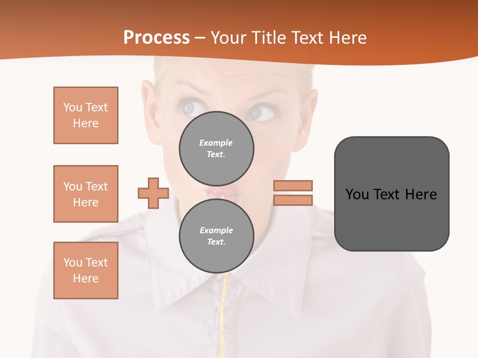 One Woman Only Pasta Eating PowerPoint Template