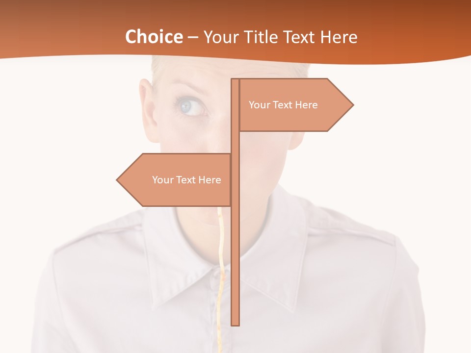 One Woman Only Pasta Eating PowerPoint Template