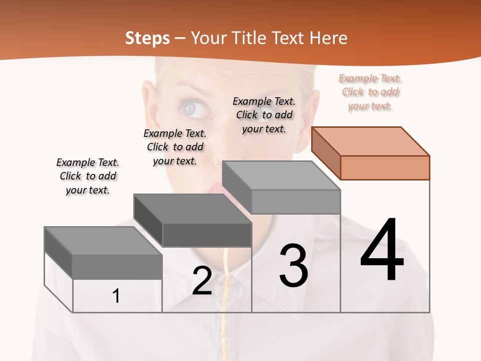 One Woman Only Pasta Eating PowerPoint Template