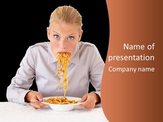 People Food Restaurant PowerPoint Template