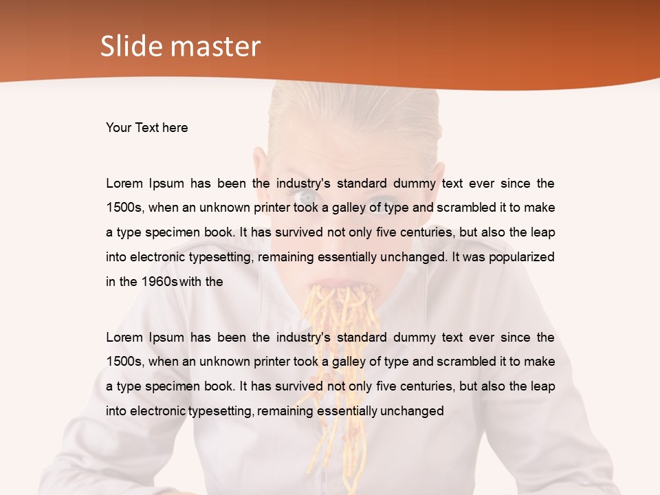 People Food Restaurant PowerPoint Template