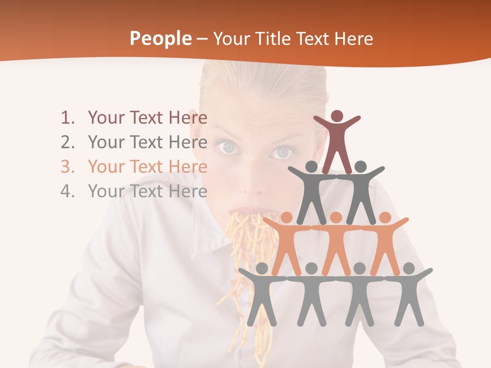 People Food Restaurant PowerPoint Template