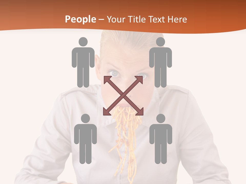 People Food Restaurant PowerPoint Template
