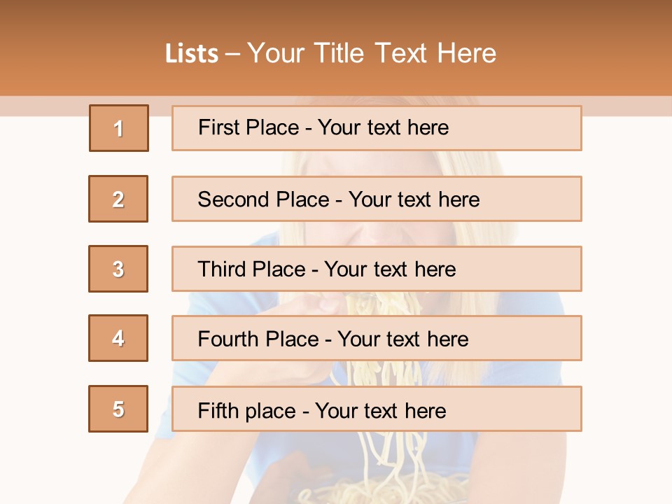 Attractive Overconsumption Spaghetti PowerPoint Template