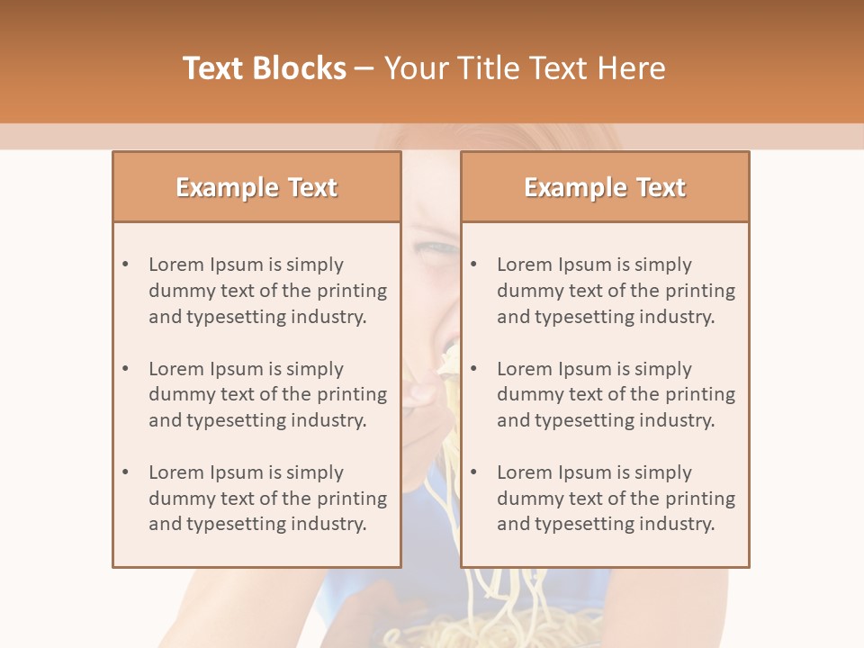 Attractive Overconsumption Spaghetti PowerPoint Template