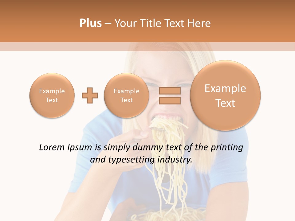 Attractive Overconsumption Spaghetti PowerPoint Template