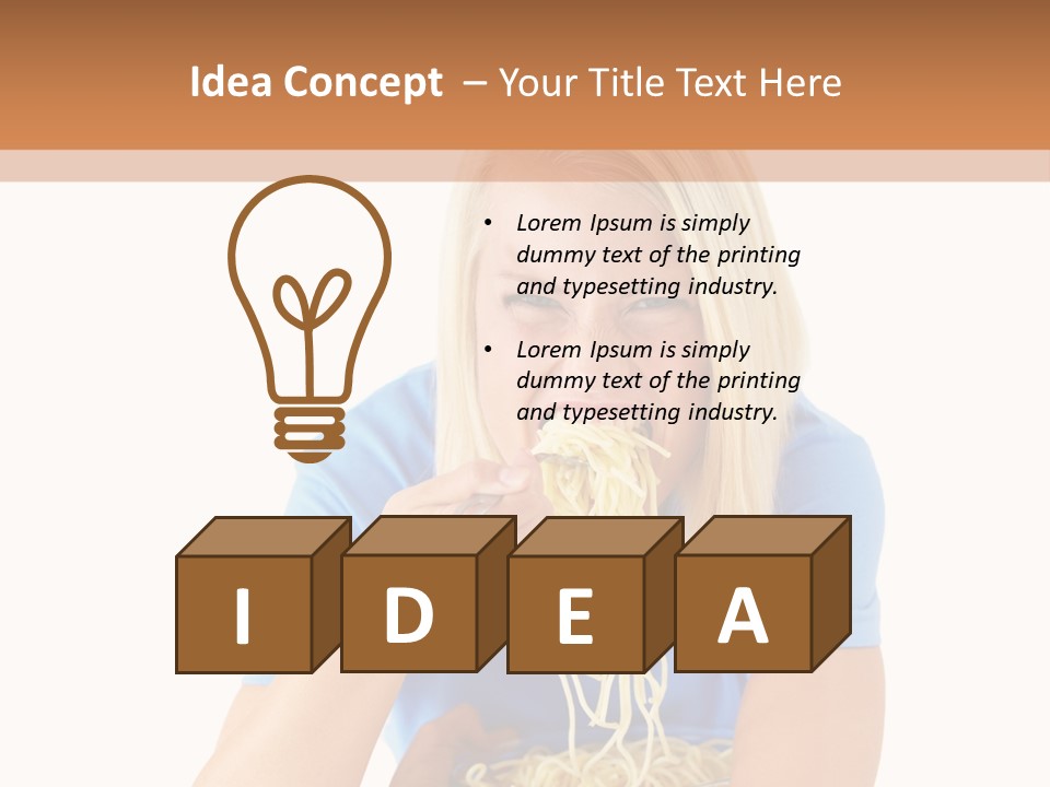 Attractive Overconsumption Spaghetti PowerPoint Template