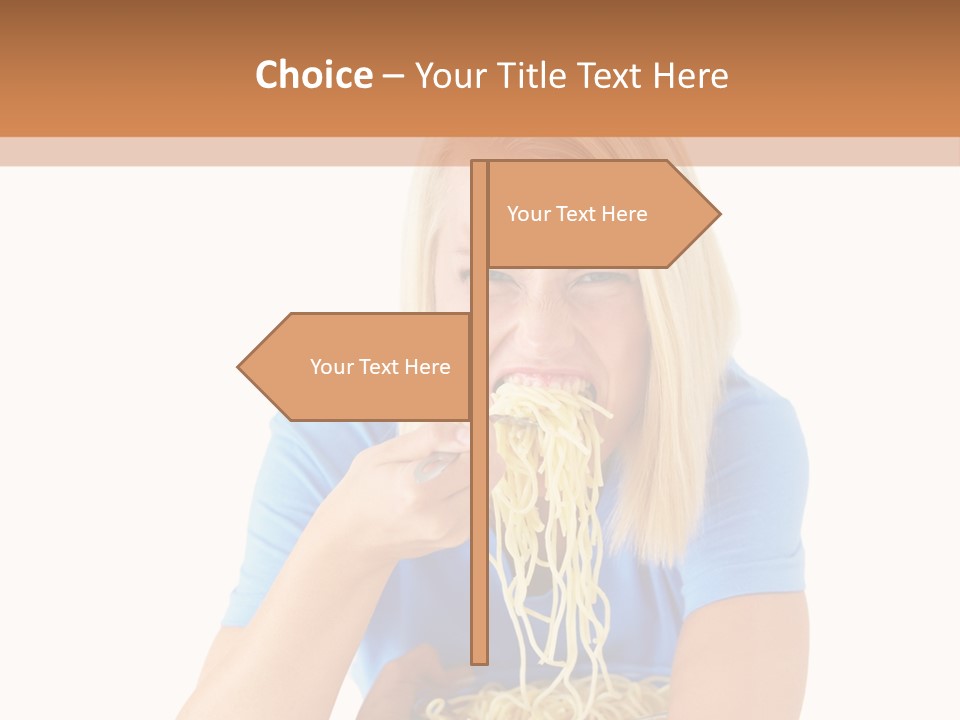 Attractive Overconsumption Spaghetti PowerPoint Template