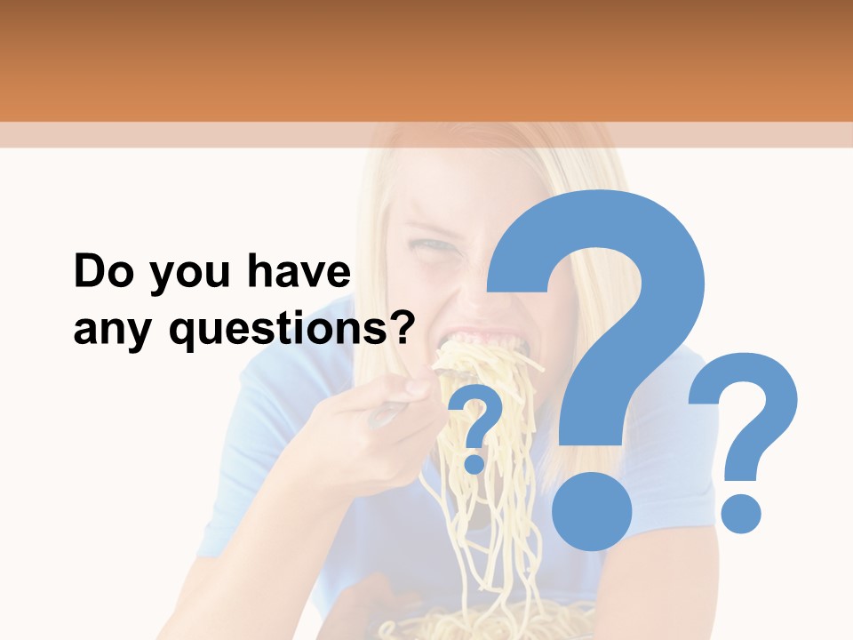 Attractive Overconsumption Spaghetti PowerPoint Template