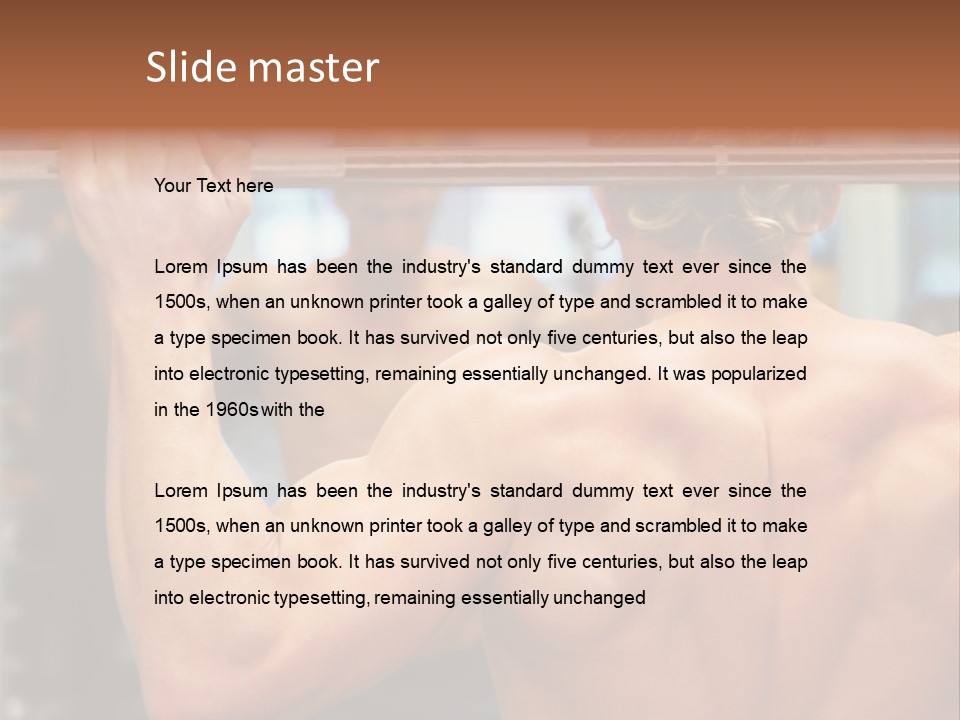 Training Weights Fitness PowerPoint Template