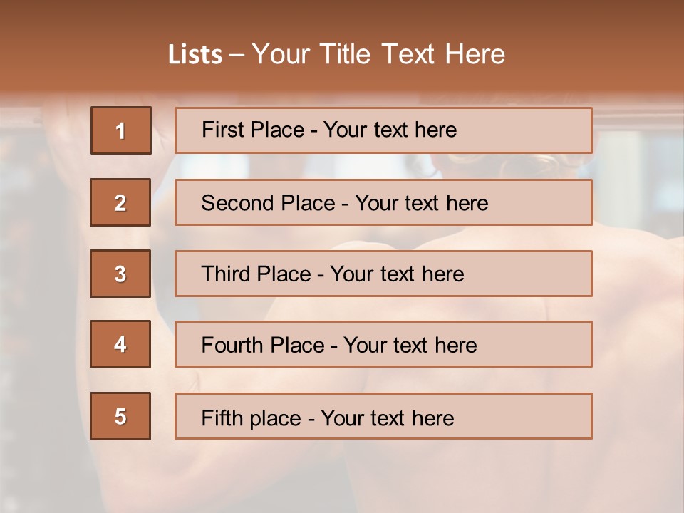 Training Weights Fitness PowerPoint Template
