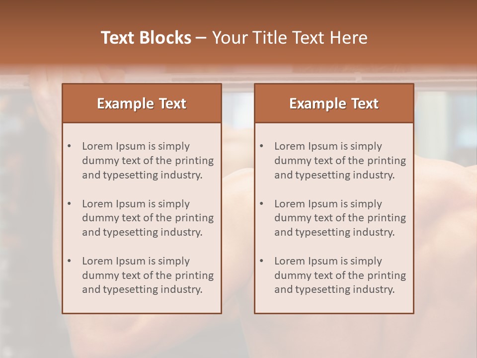 Training Weights Fitness PowerPoint Template