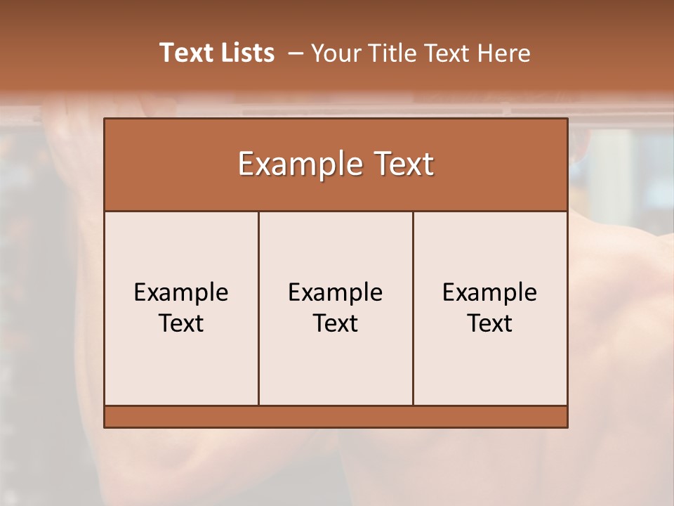 Training Weights Fitness PowerPoint Template
