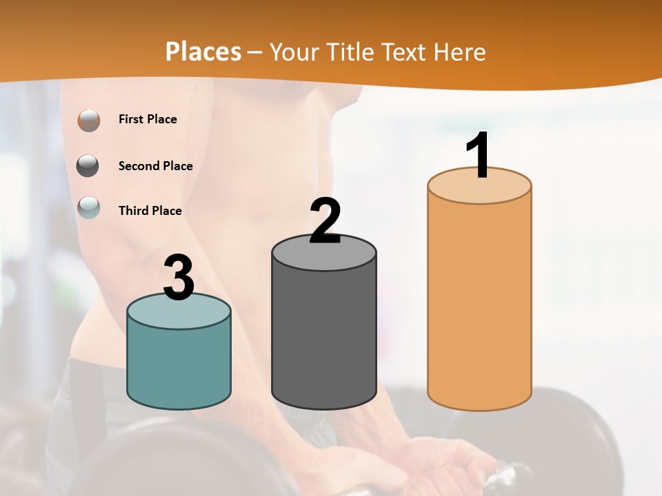 Gyming Focused Healthy PowerPoint Template