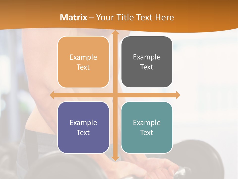 Gyming Focused Healthy PowerPoint Template