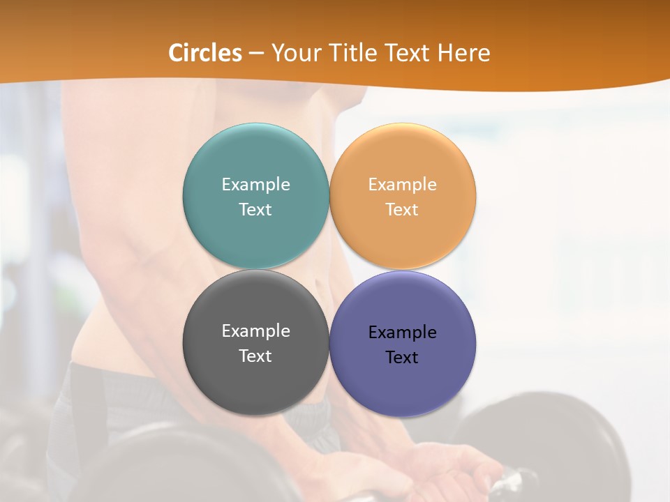 Gyming Focused Healthy PowerPoint Template