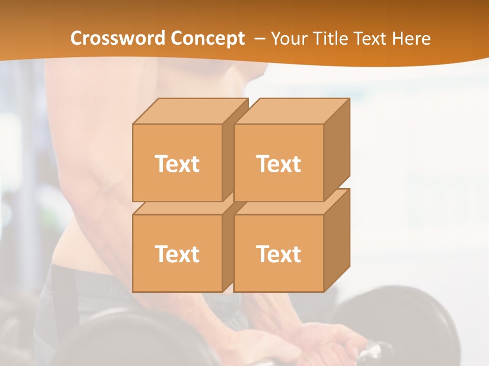 Gyming Focused Healthy PowerPoint Template
