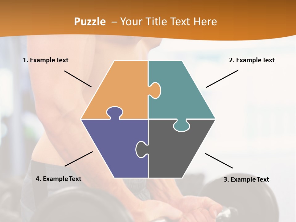 Gyming Focused Healthy PowerPoint Template