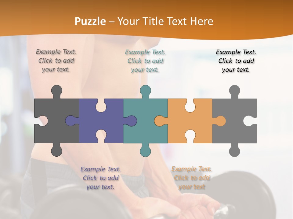 Gyming Focused Healthy PowerPoint Template