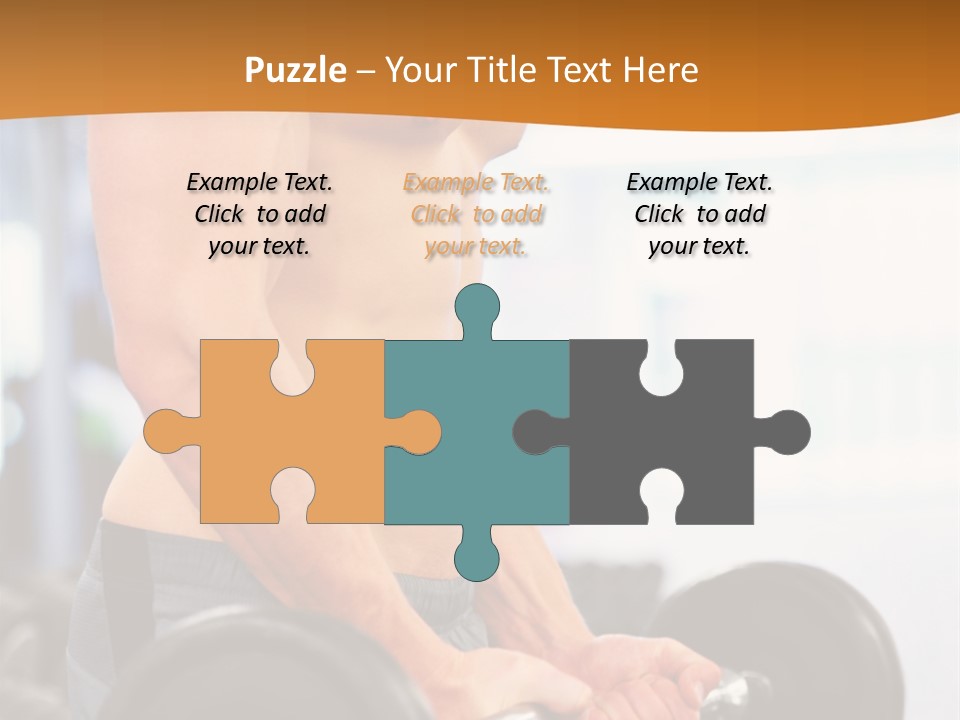 Gyming Focused Healthy PowerPoint Template