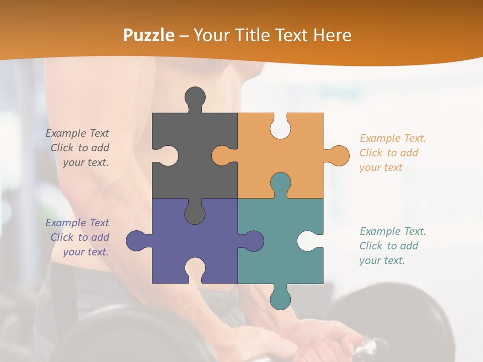 Gyming Focused Healthy PowerPoint Template