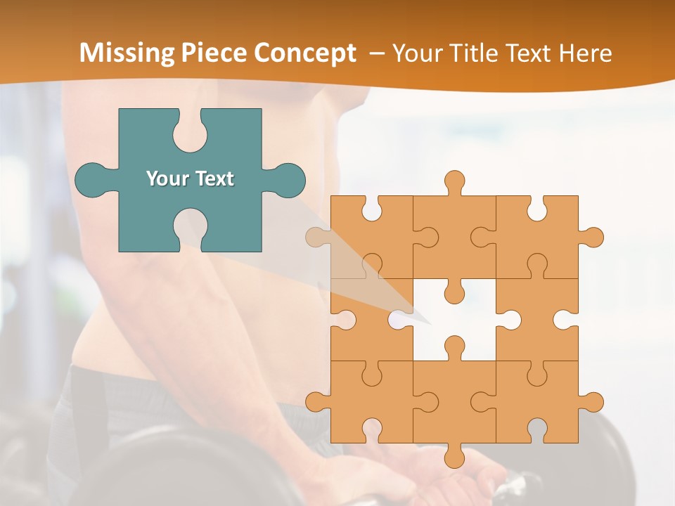 Gyming Focused Healthy PowerPoint Template