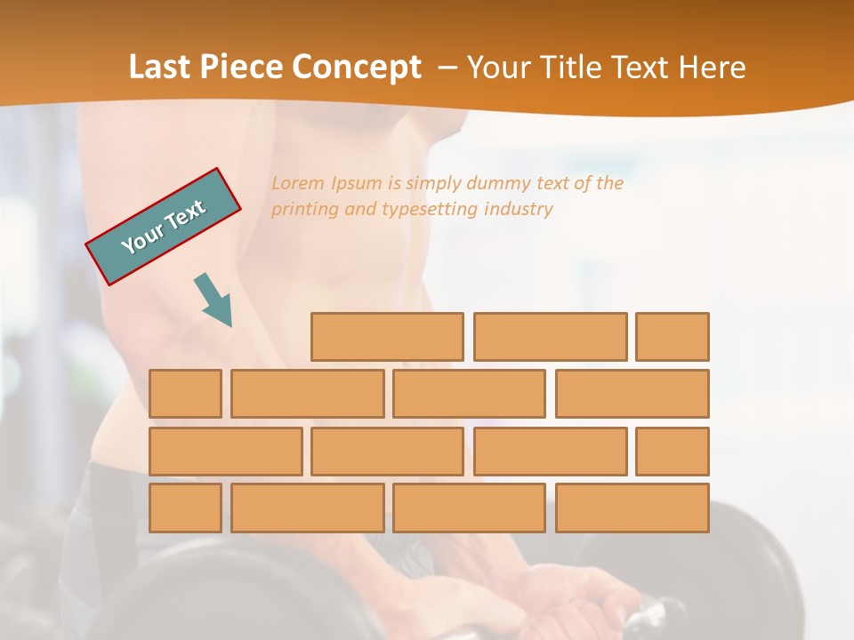 Gyming Focused Healthy PowerPoint Template