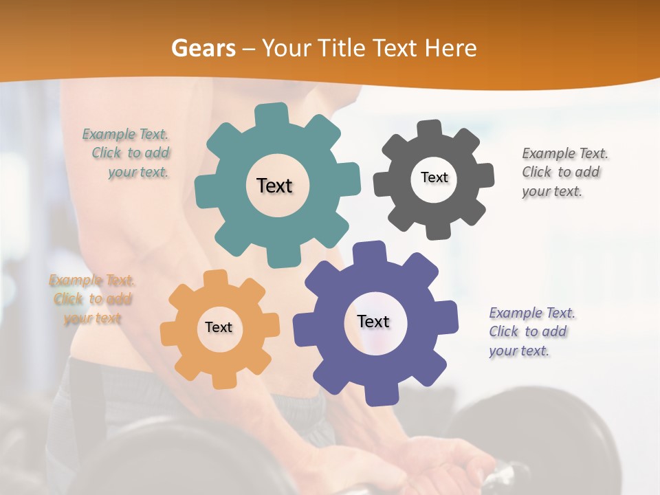 Gyming Focused Healthy PowerPoint Template