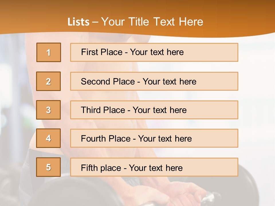 Gyming Focused Healthy PowerPoint Template
