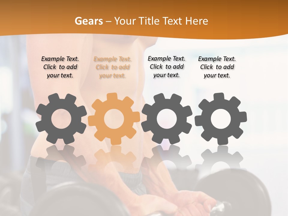 Gyming Focused Healthy PowerPoint Template