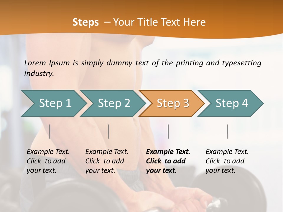 Gyming Focused Healthy PowerPoint Template