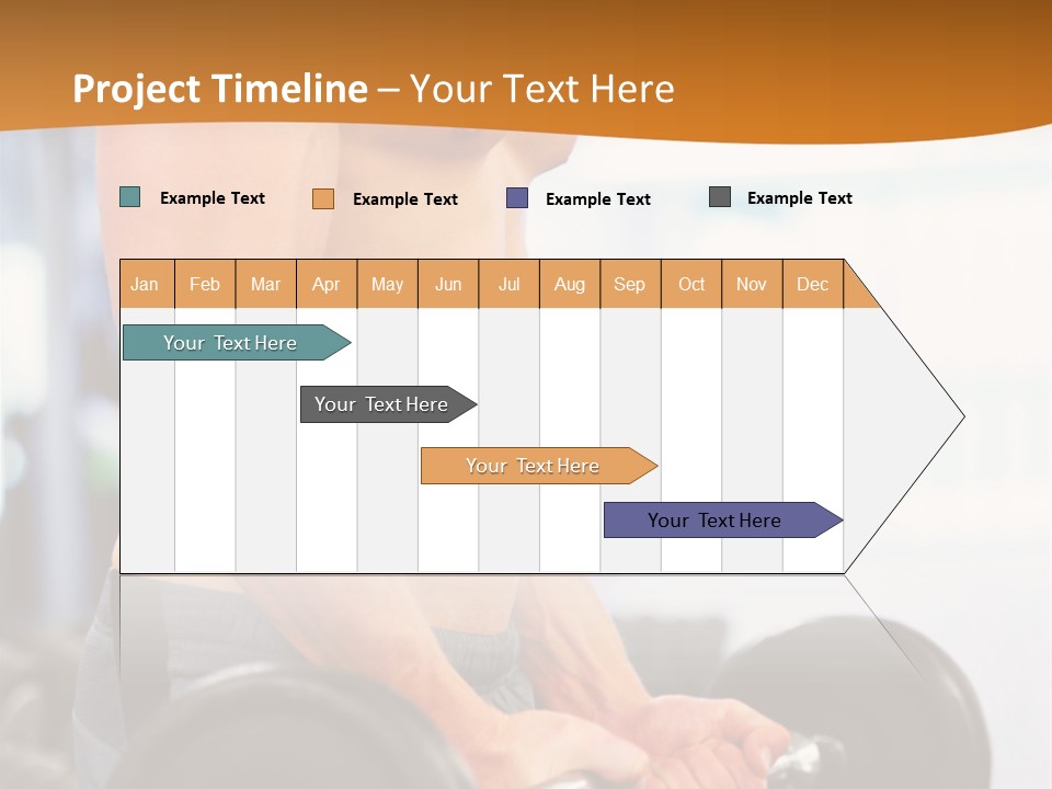 Gyming Focused Healthy PowerPoint Template
