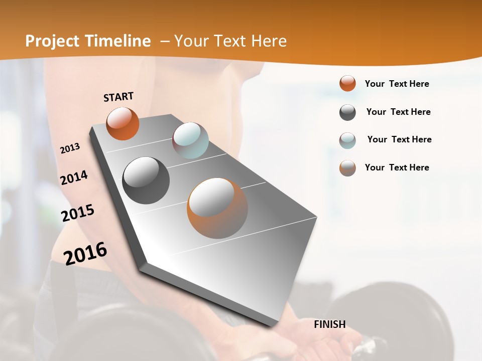 Gyming Focused Healthy PowerPoint Template