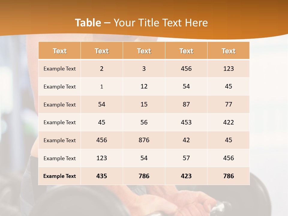 Gyming Focused Healthy PowerPoint Template