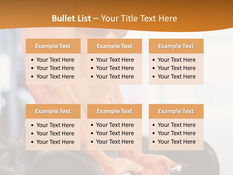 Gyming Focused Healthy PowerPoint Template