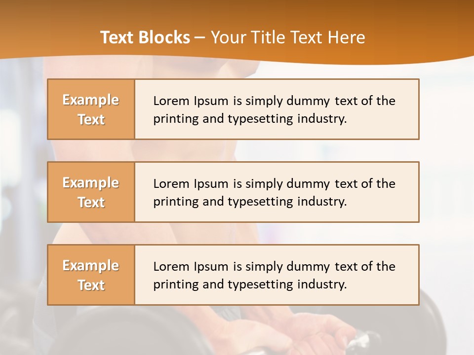 Gyming Focused Healthy PowerPoint Template