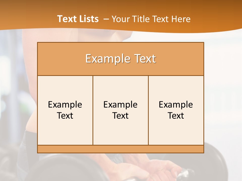 Gyming Focused Healthy PowerPoint Template