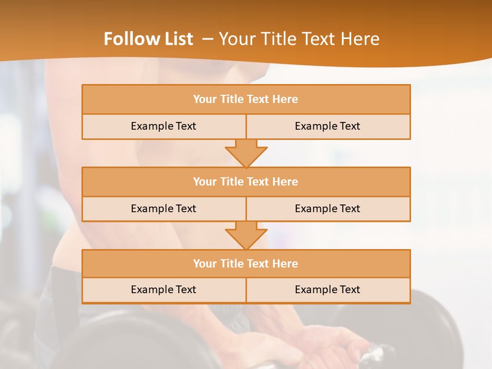 Gyming Focused Healthy PowerPoint Template