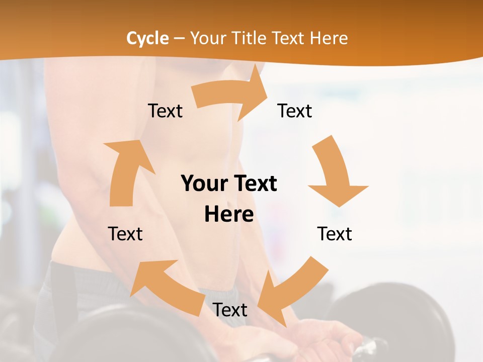 Gyming Focused Healthy PowerPoint Template