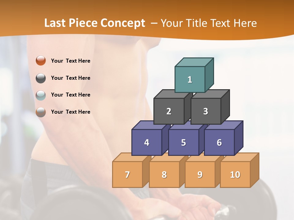 Gyming Focused Healthy PowerPoint Template