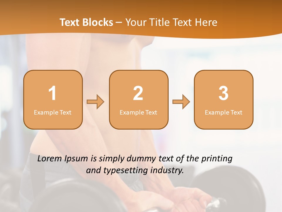 Gyming Focused Healthy PowerPoint Template