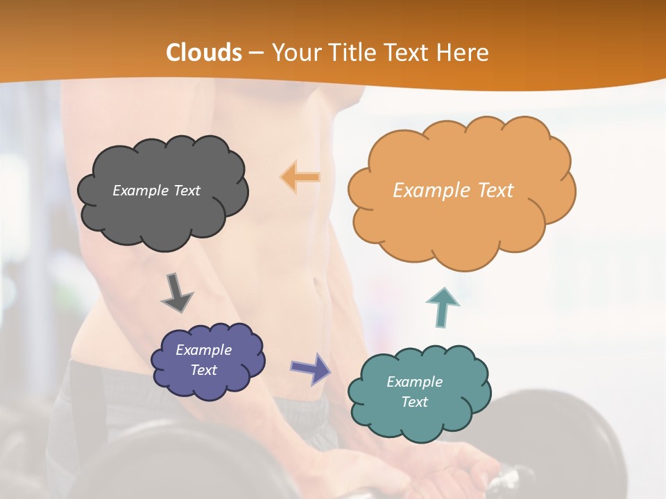 Gyming Focused Healthy PowerPoint Template