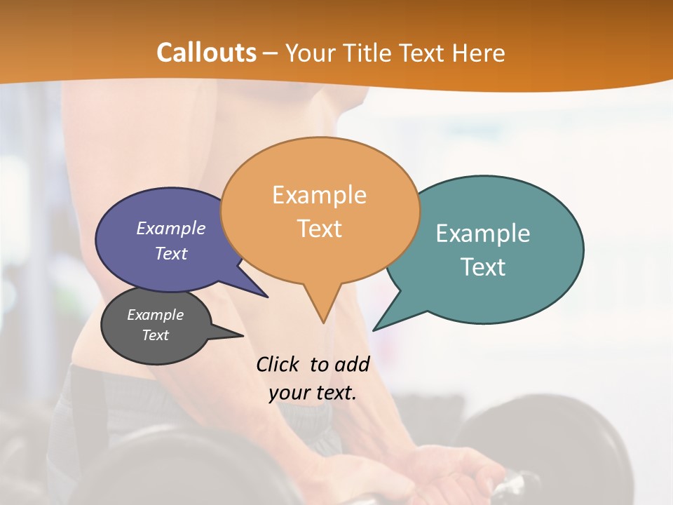 Gyming Focused Healthy PowerPoint Template