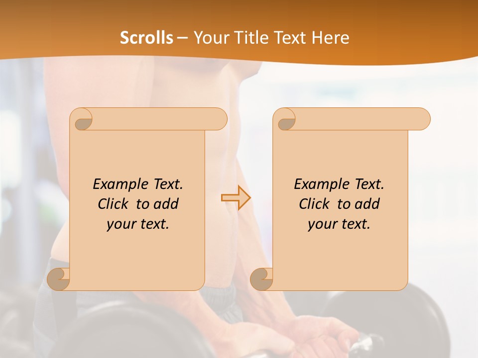 Gyming Focused Healthy PowerPoint Template