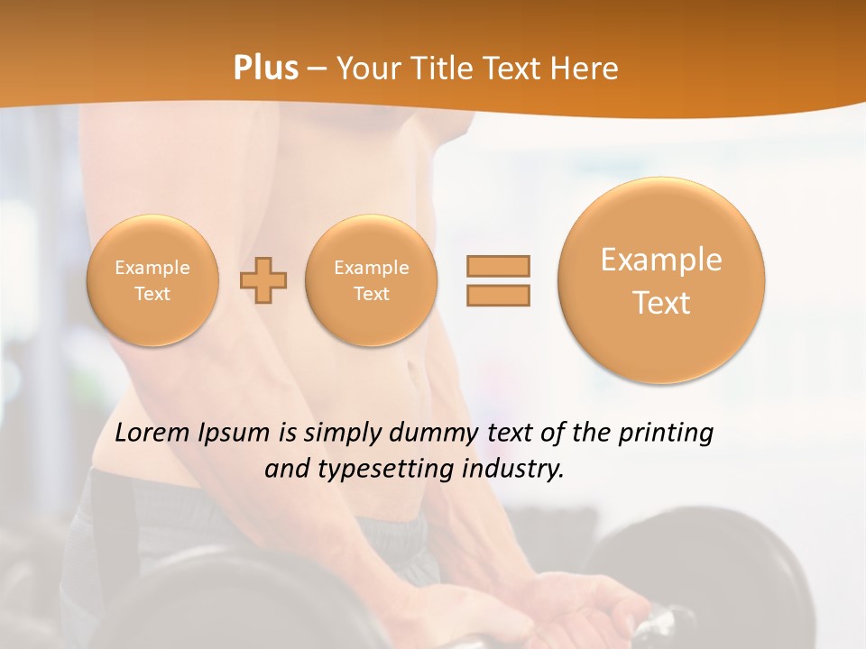 Gyming Focused Healthy PowerPoint Template