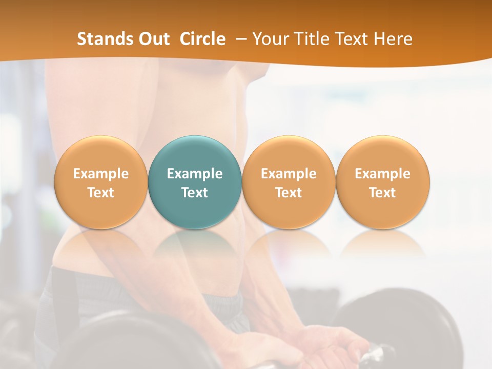 Gyming Focused Healthy PowerPoint Template